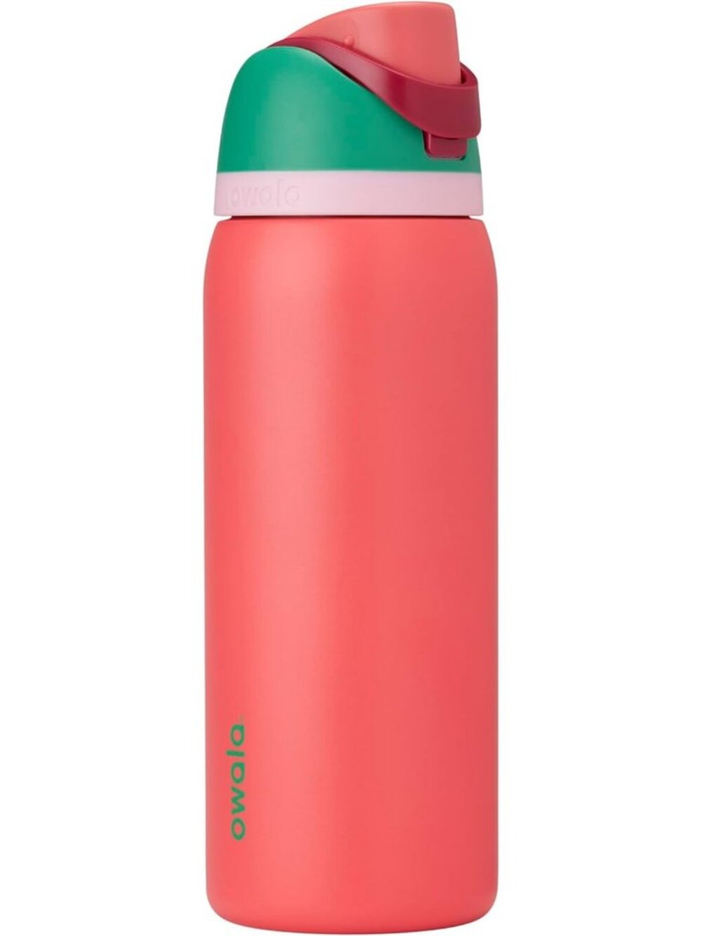 32 oz Stainless Steel Water Bottle - FreeSip Design, Strawberry Fields Color